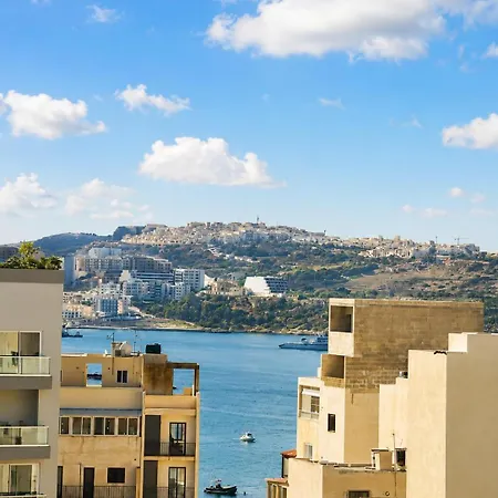 Bugibba 2-bedroom With Balconies Near The Apartman San Pawl il-Baħar