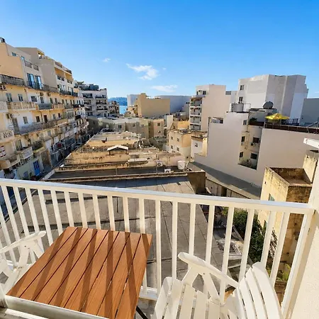 Bugibba 2-bedroom With Balconies Near The